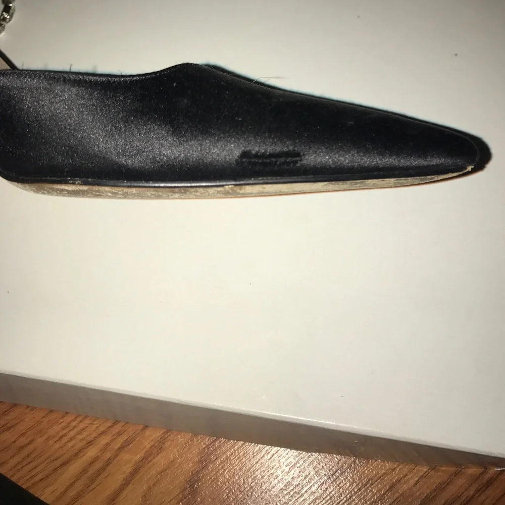 Manolo Blahnik Black Heels with Silver Accents - Picture 4 of 8